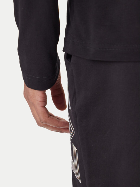 EA7 Emporio Armani EA7 Emporio Armani Longsleeve 7M001310 AF10373 UC001 Чорний Regular Fit