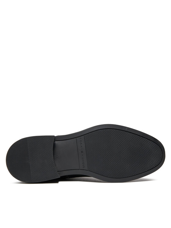 Tommy Hilfiger Tommy Hilfiger Μπότες Core Rwb Hilfiger Lth Lce Boot FM0FM05030 Μαύρο