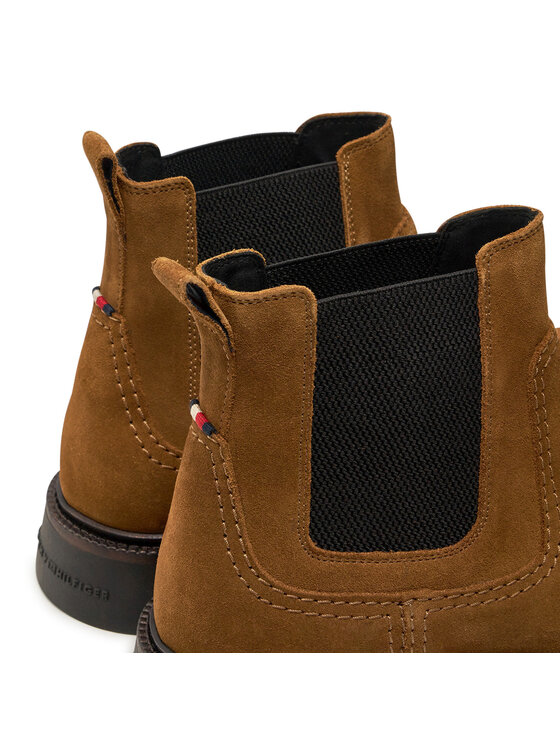 Tommy Hilfiger Tommy Hilfiger Poolsaapad Light Hilfiger Suede Chelsea FM0FM05104 Pruun