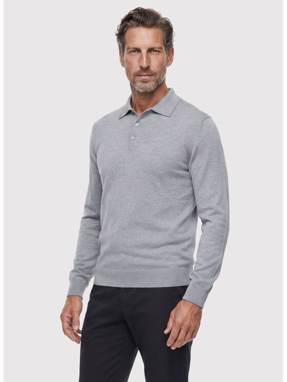 Pako Lorente Pako Lorente Sweter P26WF-2X-005 Szary Regular Fit