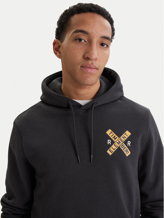 Element Element Суитшърт Timber Signs Po ELYSF00313 Черен Regular Fit