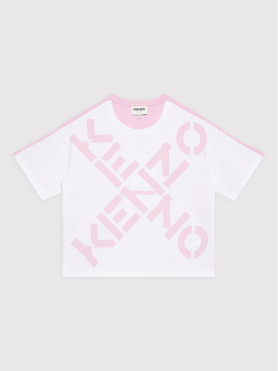 Kenzo Kids T-krekls K15599 Rozā Relaxed Fit