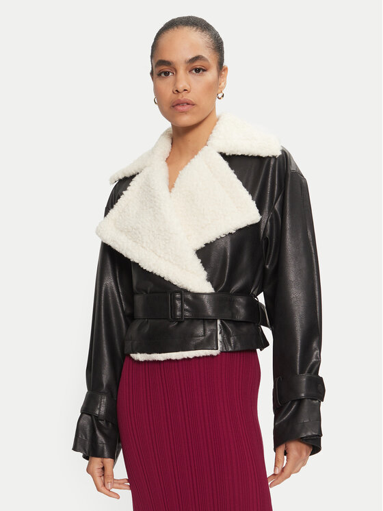 HUGO Hugo Giacca in similpelle Anitta-1 50524091 Nero Relaxed Fit