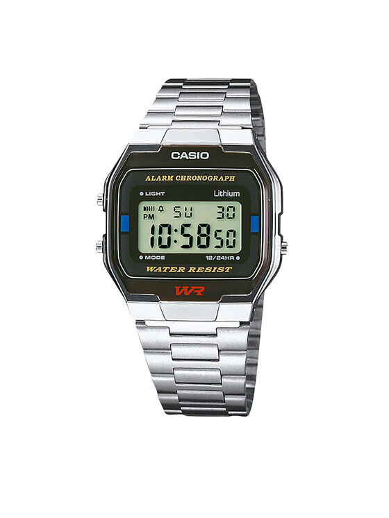 Casio Casio Ρολόι Vintage A163WA-1QES Ασημί