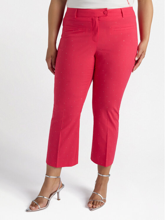 Fiorella Rubino Fiorella Rubino Pantaloni di tessuto P140L002113N019 Rosso Cropp Fit