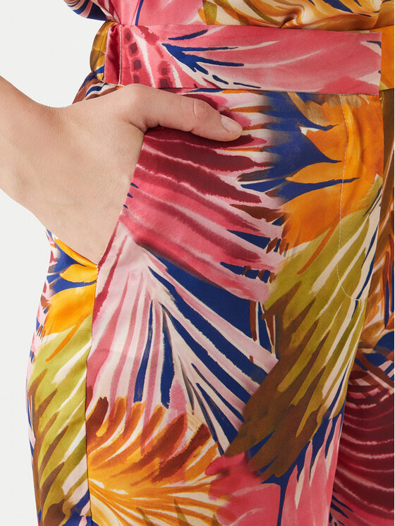 Morgan Morgan Stoffhose 261-PCHAU.F Bunt Wide Leg