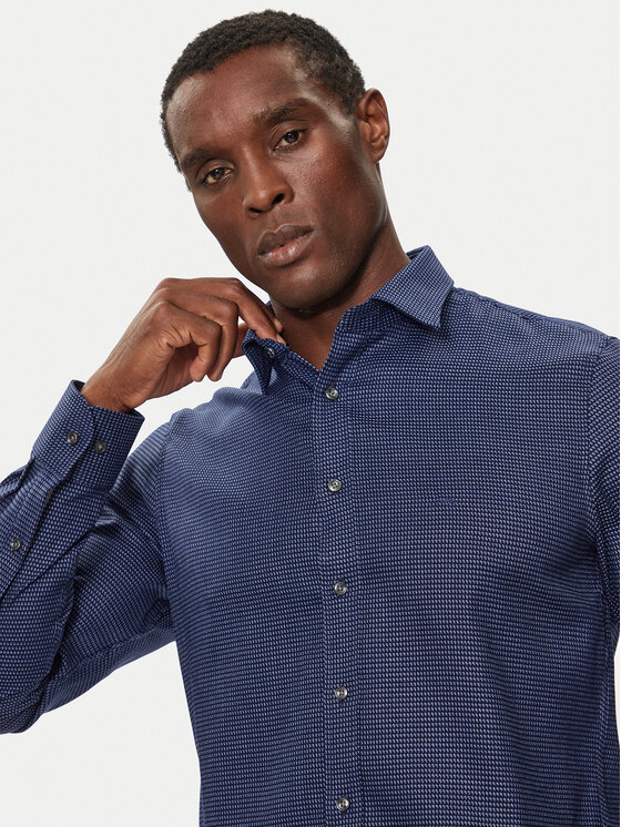 Michael Kors Michael Kors Košeľa MK0DS01368 Tmavomodrá Regular Fit