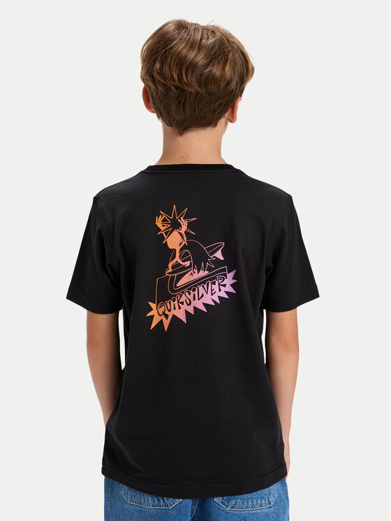 Quiksilver Quiksilver Póló Ev Star Ride EQBZT04900 Fekete Regular Fit