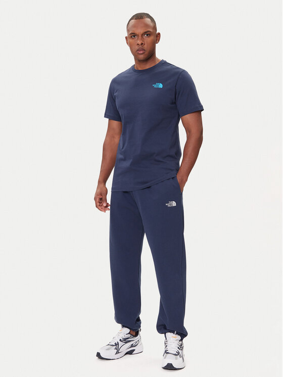 The North Face The North Face T-Shirt Redbox NF0A87NP Granatowy Regular Fit