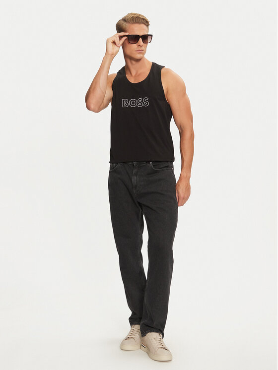 BOSS Boss Tank top 50491711 Crna Regular Fit