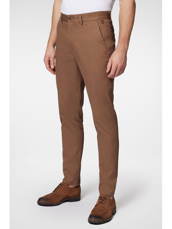 Próchnik Próchnik Chinosy PM2 SP082223000007 Beżowy Slim Fit