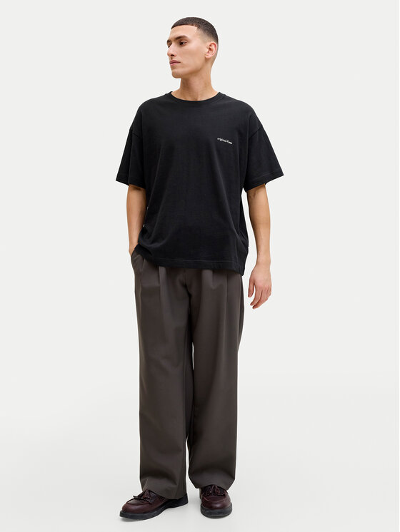 Jack & Jones Jack & Jones Marškinėliai Montauk Back 12290892 Juoda Regular Fit