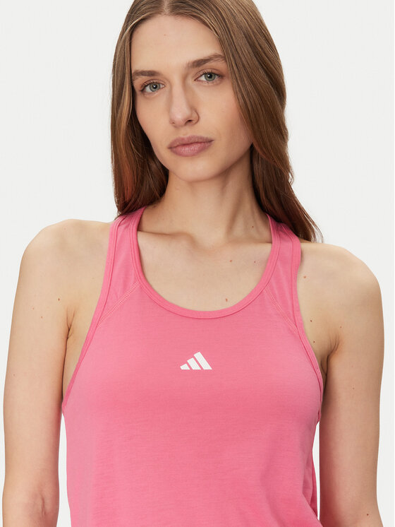 adidas adidas Koszulka techniczna Train Essentials Minimal Branding JC9528 Różowy Regular Fit