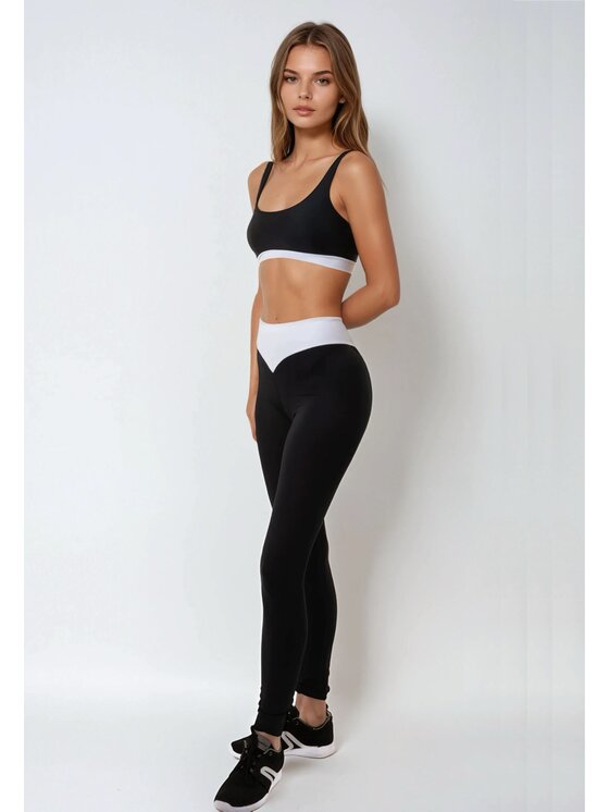 Flavia Valentini Flavia Valentini Legginsy 313 Złoto bicolour Compression Fit