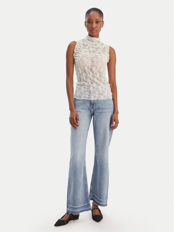 Vero Moda Vero Moda Blúzka Lisa 10337963 Biela Tight Fit