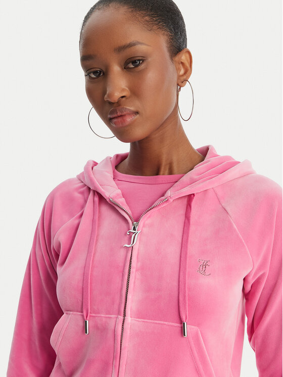 Juicy Couture Juicy Couture Суитшърт Madison JCWAS126326 Розов Slim Fit