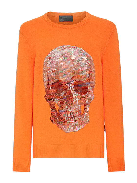 PHILIPP PLEIN PHILIPP PLEIN S dlhými rukávmi 1637 Oranžová Regular Fit