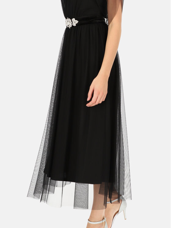 L’AF L’AF Sukienka wieczorowa Bonita Czarny Slim Fit