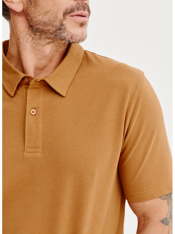 Pako Lorente Pako Lorente Polo P25SF-TX-002 Żółty Classic Fit