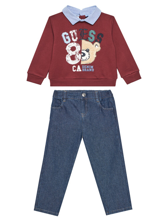Komplet bluza i spodnie materiałowe Guess