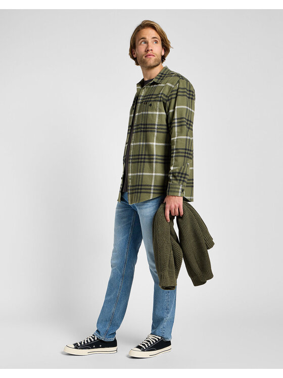 Lee Lee Jeansy DAREN ZIP FLY Niebieski Regular Fit