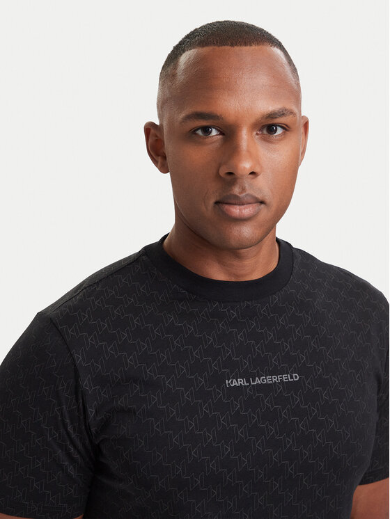 KARL LAGERFELD KARL LAGERFELD Тишърт 755070 564251 Черен Regular Fit
