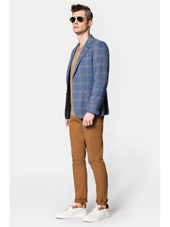 Lancerto Lancerto Marynarka Florence MA131123000016.NIEBIESKI Niebieski Slim Fit