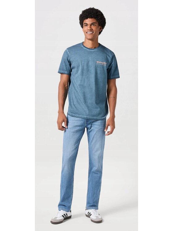 Wrangler Wrangler Jeansy Greensboro Niebieski Regular Fit