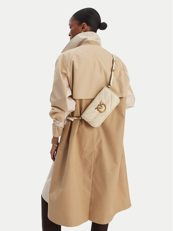 PINKO PINKO Geantă Love Box Baguette Al 25-26 PLTT 105083 A2W2 Écru