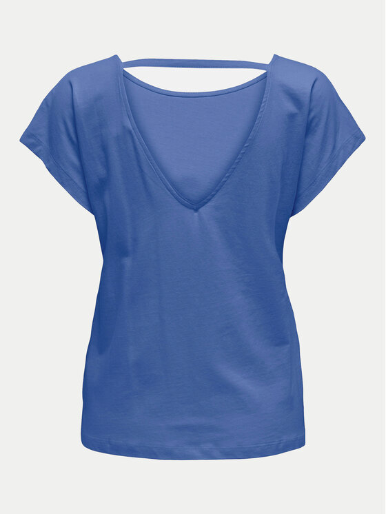 ONLY ONLY Μπλουζάκι May 15286933 Μπλε Regular Fit