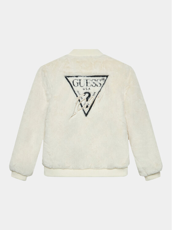 Guess Guess Яке бомбър J3BL13 WCFX0 Екрю Regular Fit