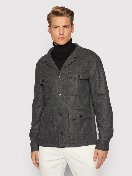 Oscar Jacobson Oscar Jacobson Преходно яке 1137 3931 Сив Regular Fit