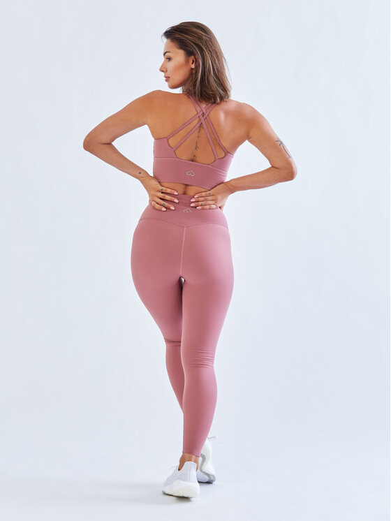BeShaped BeShaped Legginsy Bezszwowe Morning Dew Różowy Shaping Fit
