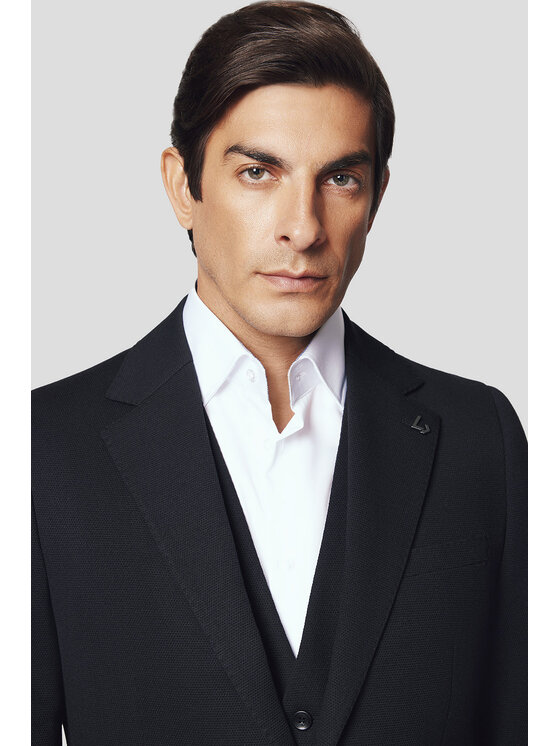 Lancerto Lancerto Marynarka Terlizzi MA131224000007 Czarny Slim Fit