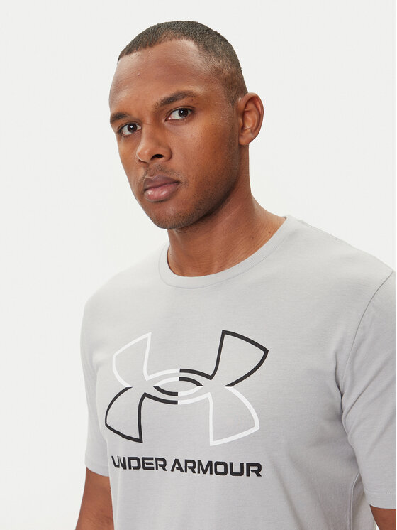 Under Armour Under Armour T-Shirt Ua Gl Foundation Update Ss 1382915-011 Szary Loose Fit