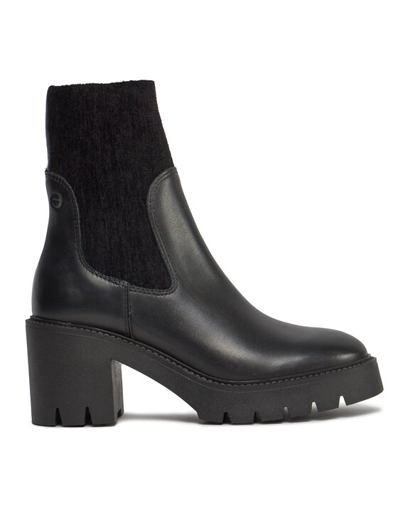 Tamaris Tamaris Kotníková obuv s elastickým prvkem 1-25851-41 Černá