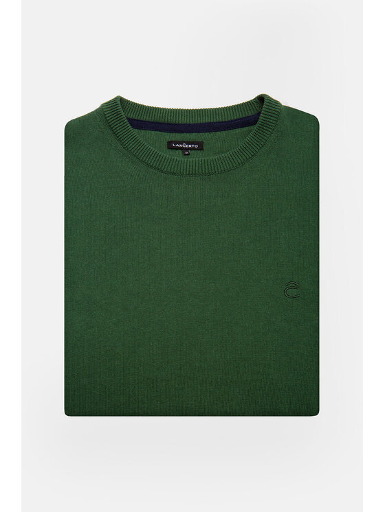 Lancerto Lancerto Sweter Keegan Zielony Regular Fit