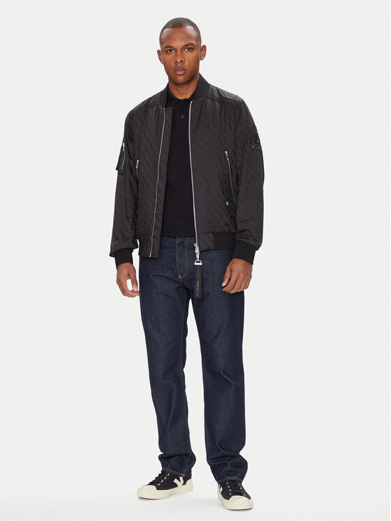 Moose Knuckles Moose Knuckles Bundy bomber Courville M14MB003H Čierna Regular Fit
