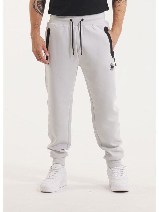PITBULL PITBULL Spodnie dresowe DOGWOOD POCKET Biały Regular Fit