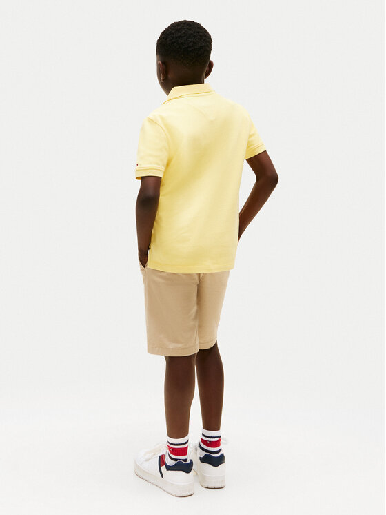 Tommy Hilfiger Tommy Hilfiger Polo särk Flag KB0KB09714 Kollane Regular Fit