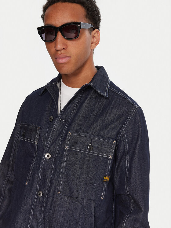 G-Star Raw G-Star Raw džínsová košeľa Mosa D26462-D577 Tmavomodrá Relaxed Fit