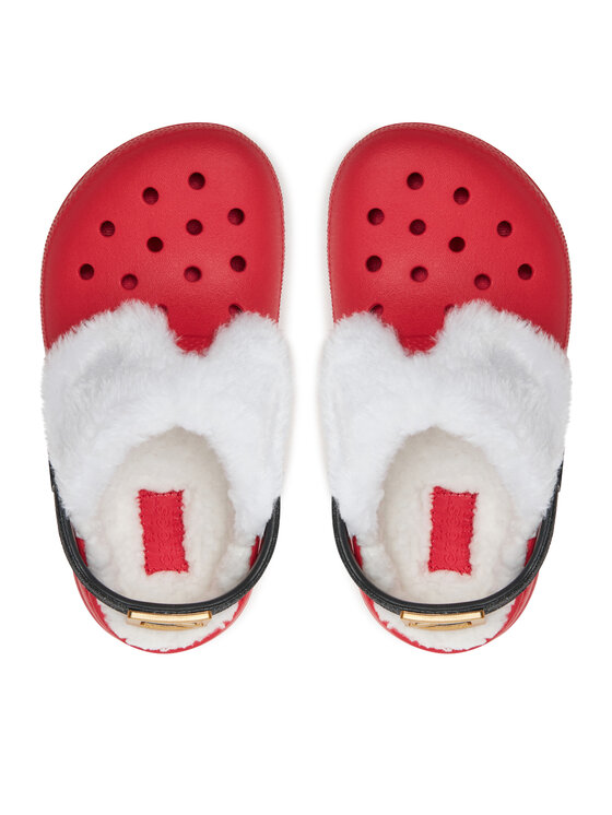 Crocs Crocs Şlapi Classic Lined Santa Clog K 210931 Roșu