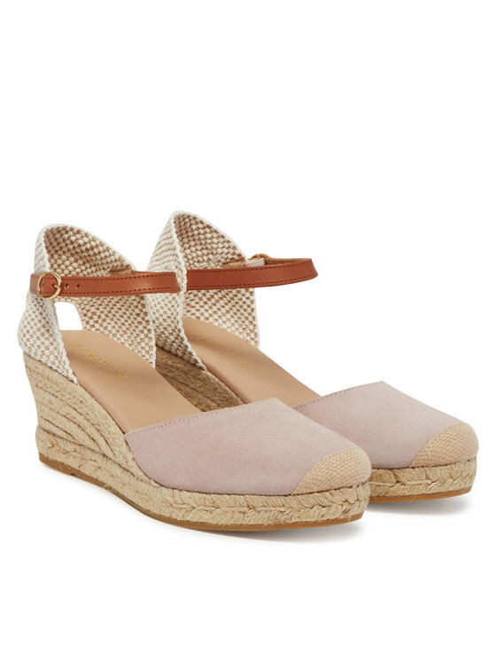 Genuins Genuins Espadrillid Carina Velour G106385 Roosa