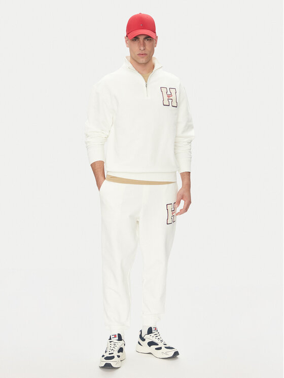 Tommy Jeans Tommy Jeans Džemperis ar kapuci Towel Patch DM0DM21263 Écru Regular Fit