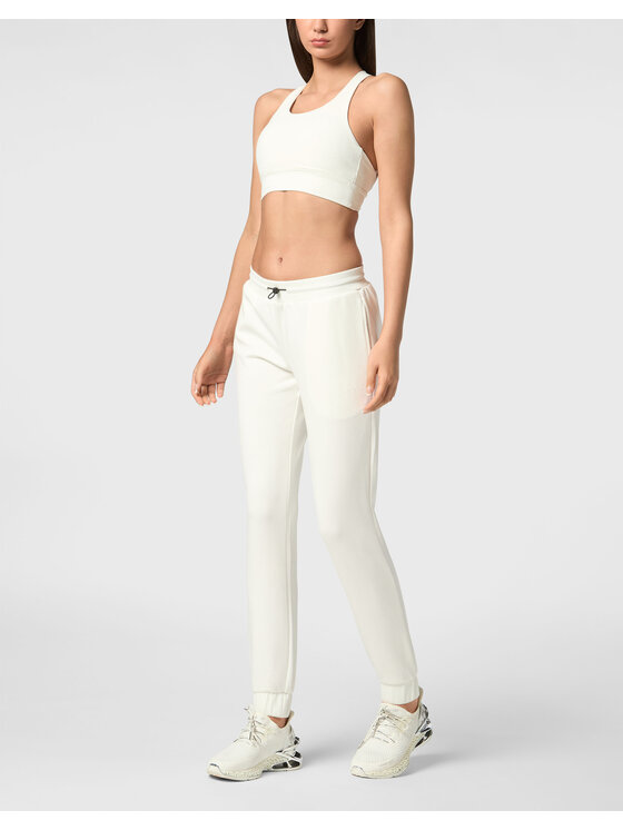 Plein Sport Plein Sport Joggers kalhoty 10191 Bílá Regular Fit