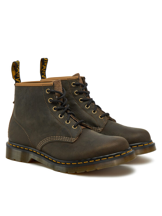Dr. Martens Dr. Martens Žygio batai Long Napped Suede31872777 Chaki