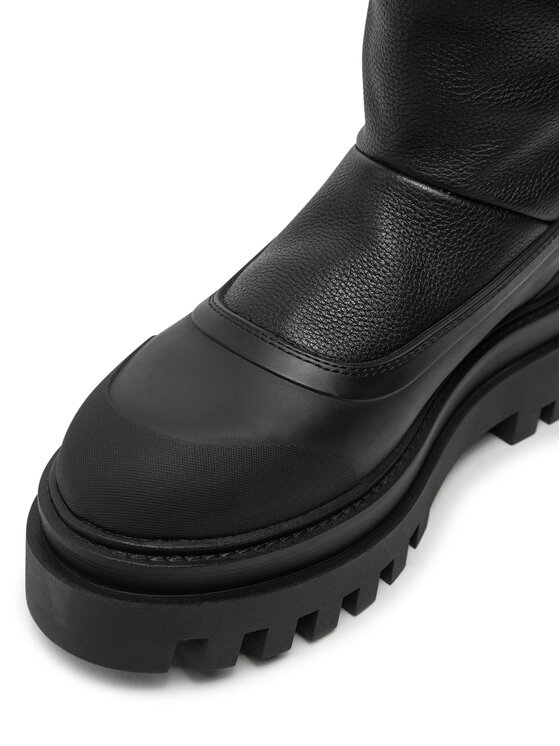 Calvin Klein Jeans Calvin Klein Jeans Čizme za snijeg Flatform Chelsea Boot Padded YW0YW01558 Crna