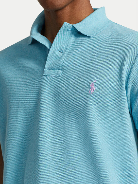 Polo Ralph Lauren Polo Ralph Lauren Polo 710536856414 Błękitny Slim Fit