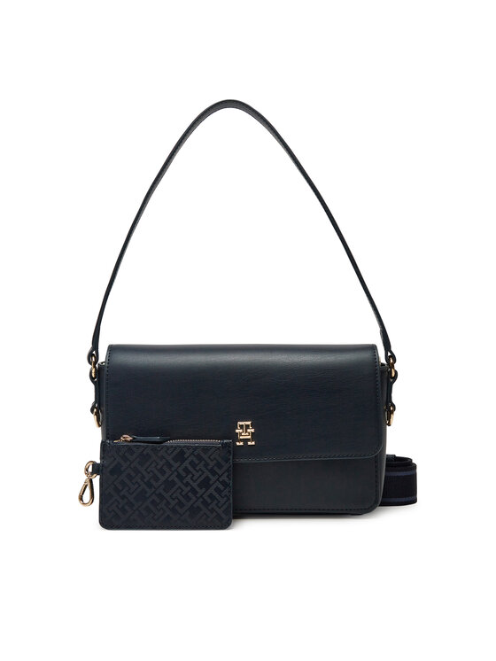 Geantă Tommy Hilfiger Th Distinct Conv Crossover AW0AW17219 Bleumarin