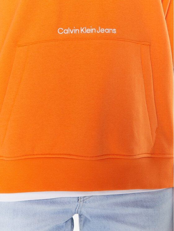 Calvin Klein Jeans Calvin Klein Jeans Bluza J20J220945 Pomarańczowy Oversize